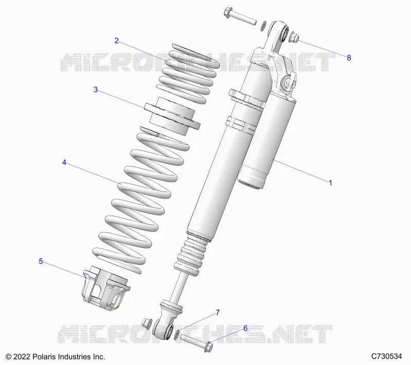 SUSPENSION, AMORTISSEUR AVANT MOUNTING, STANDARD/PREMIUM