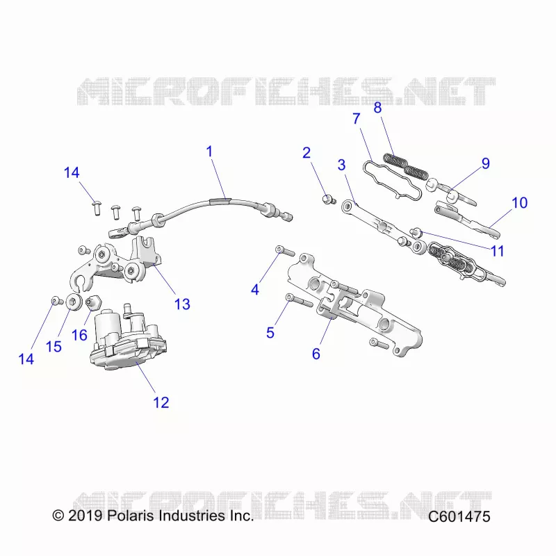 ENGINE, VALVE D'ECHAPPEMENT ASM. AND ACTUATOR