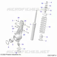 SUSPENSION, JAMBE DE FORCE AVANT