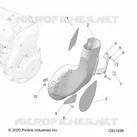 MOTEUR, AIR DUCT, INLET