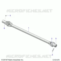 SYSTÃˆME DE TRANSMISSION, PROP SHAFT, FRONT