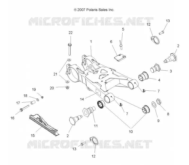CHASSIS, BRAS OSCILLANT