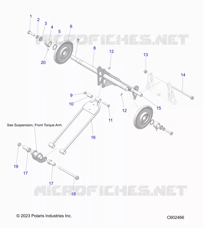 SUSPENSION, BRAS DE SUSPENSION ARRIERE