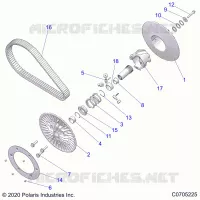 SYSTÃˆME DE TRANSMISSION, SECONDARY CLUTCH
