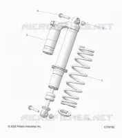 SUSPENSION, AMORTISSEUR AVANT MOUNTING