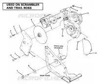 RIGHT HAND GEARCASE   FREIN MOUNTING. (4911991199037A)