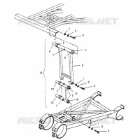 STABILISATEUR BRAS ARRIERE ASSEMBLY 6x6 400L W948740 (4926802680C012)