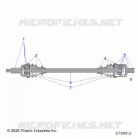 SYSTÃˆME DE TRANSMISSION, FRONT HALF SHAFT