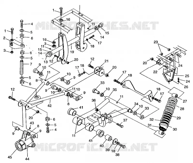 SUSPENSION ARRIERE SPORTSMAN 500 W969244 AND SWEDISH SPORTSMAN 500 S969244 (4936093609C005)