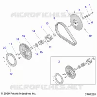 SYSTÃˆME DE TRANSMISSION, SECONDARY CLUTCH