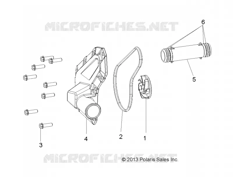 MOTEUR, WATERPUMP IMPELLER AND COVER