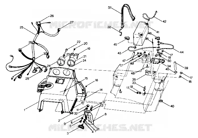 CONSOLE ET EQUIPEMENT ELECTRIQUE STAR, SPRINT AND SPRINT E/S (4912721272004A)