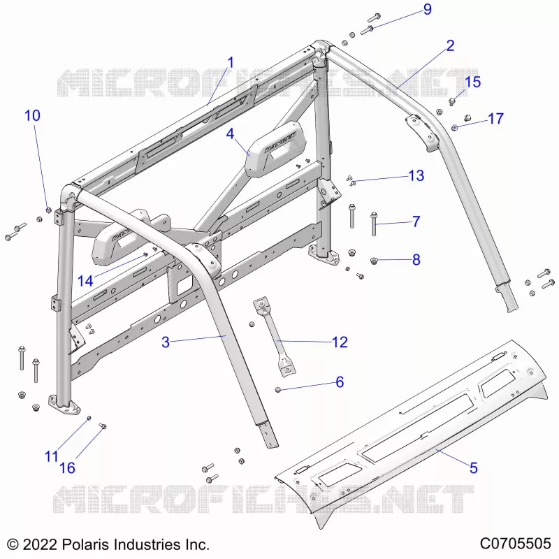 CHASSIS, CAB CADRE