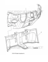 TABLEAU DE BORD, LOWER, RH, STEREO