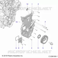 MOTEUR, FRONT COVER ASSEMBLY
