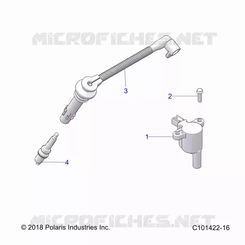 ELECTRICITE, IGNITION COIL, WIRE AND SPARK PLUG