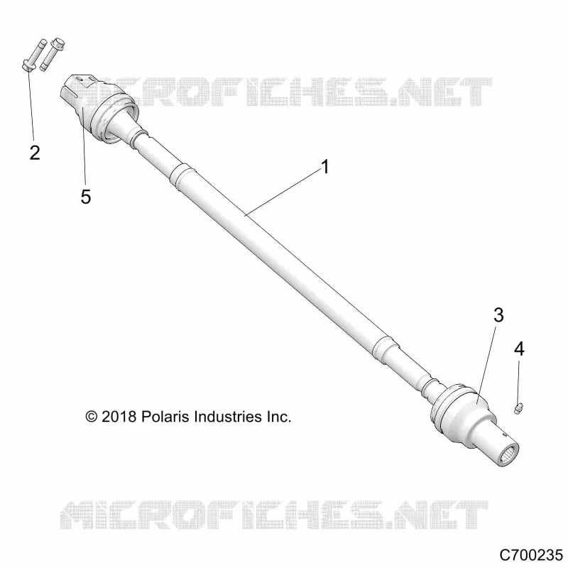 SYSTEME DE TRANSMISSION, REAR PROP SHAFT