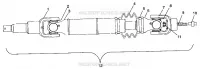 ARBRE DE TRANSMISSION ARRIERE