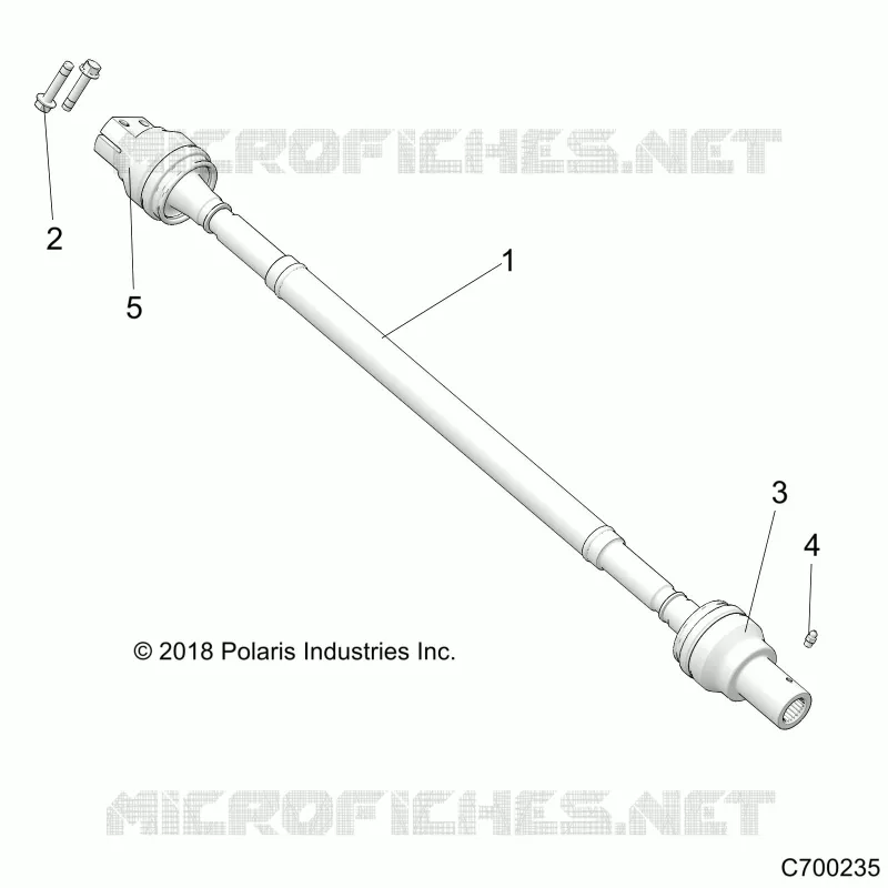 SYSTÃˆME DE TRANSMISSION, REAR PROP SHAFT