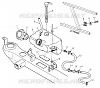 RESERVOIR D'HUILE Sport 400L W97BA38C and Trail Blazer W97BA25C (4940124012A014)