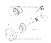 ROUE ARBRE DE TRANSMISSION ARRIERE