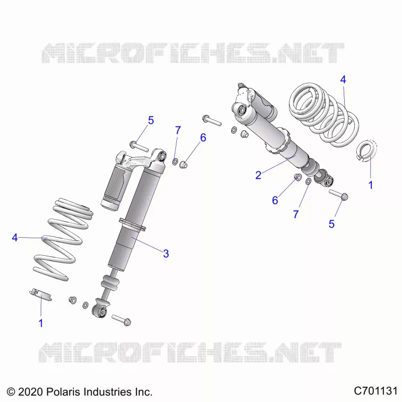 SUSPENSION, AMORTISSEUR AVANT MOUNTING