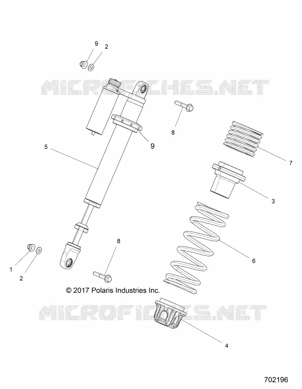 SUSPENSION, AMORTISSEUR AVANT MOUNTING