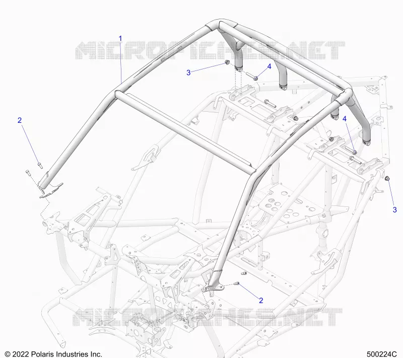 CHASSIS, EXCURSION TOP, MOUNTING