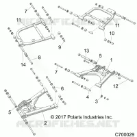 SUSPENSION ARRIERE CONTROL ARMS