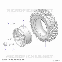ROUES, FRONT TIRE