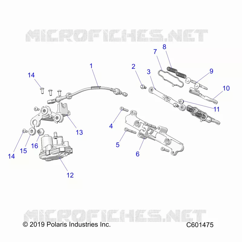 ENGINE, VALVE D'ECHAPPEMENT ASM. AND ACTUATOR