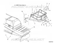 CHASSIS, RACK ASM. AND SNOW FLAP