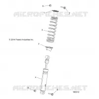 SUSPENSION, AMORTISSEUR AVANT