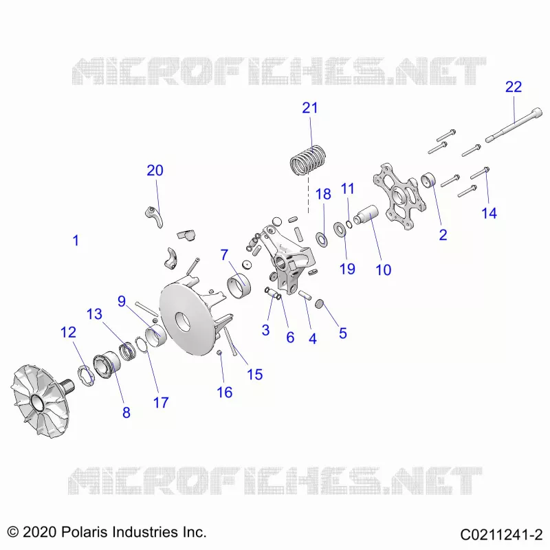 SYSTÃˆME DE TRANSMISSION, PRIMARY CLUTCH