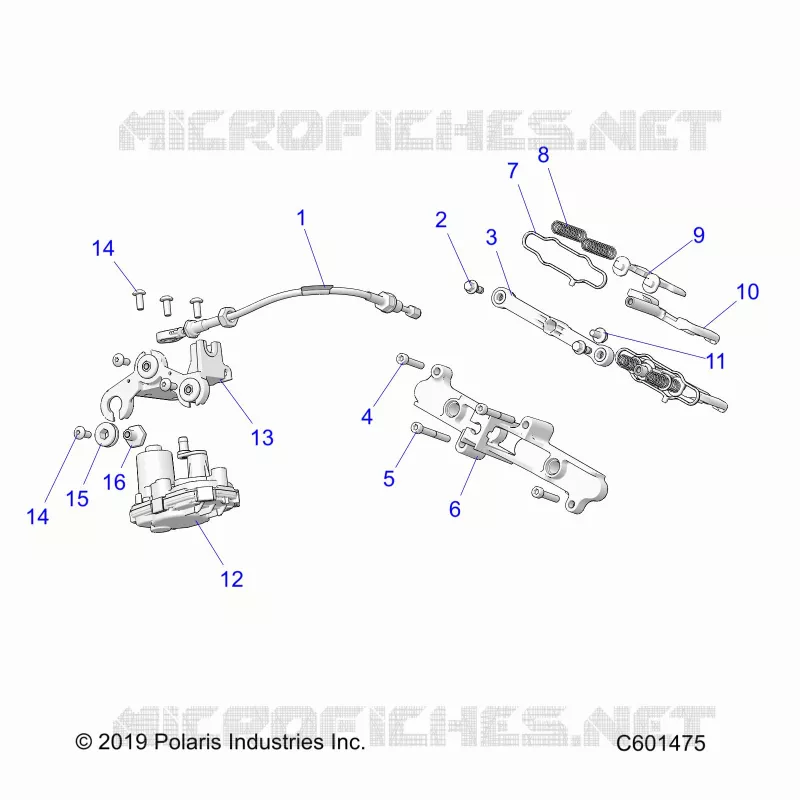 ENGINE, VALVE D'ECHAPPEMENT ASM. AND ACTUATOR
