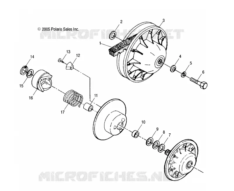SYSTÈME DE TRANSMISSION, SECONDARY CLUTCH