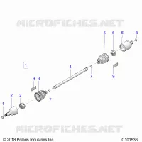 DRIVE TRAIN, TRANSMISSION AVANT SHAFT