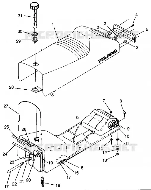 SIEGE ET RESERVOIR RXL 0940768 (4925062506003A)