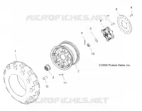 ROUES, FRONT TIRE AND BRAKE DISC