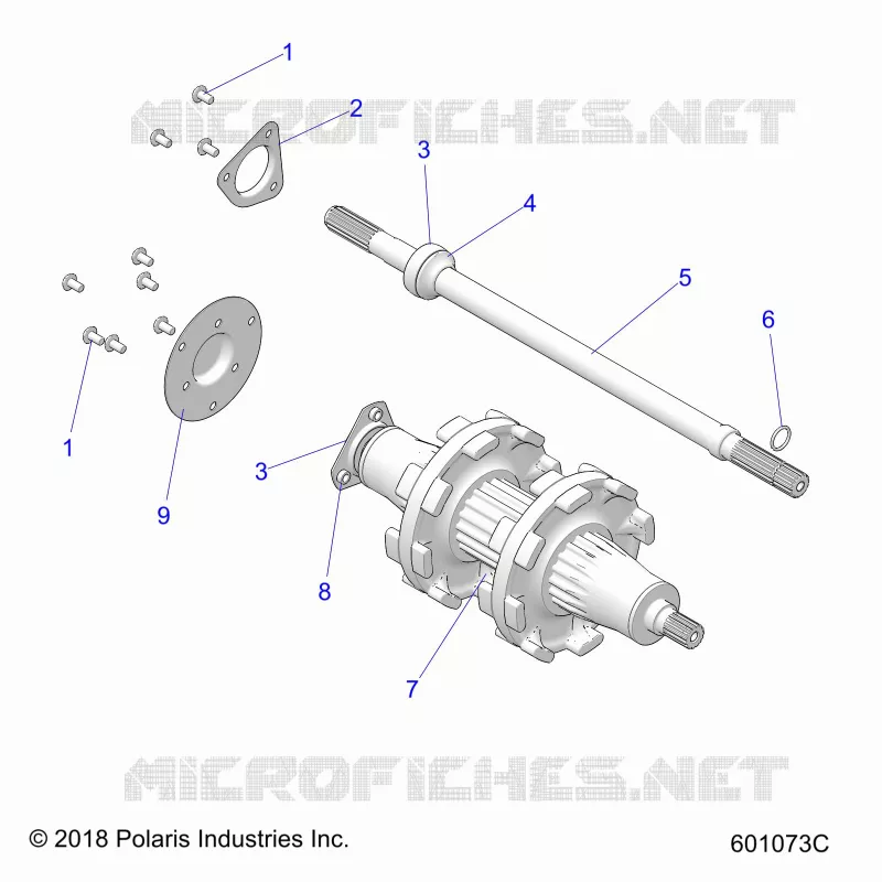 DRIVE TRAIN, JACKSHAFT AND ARBRE DE TRANSMISSION