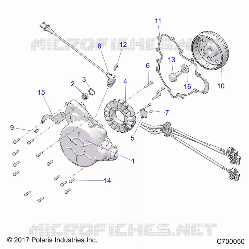 ENGINE, STATOR AND FLYROUE