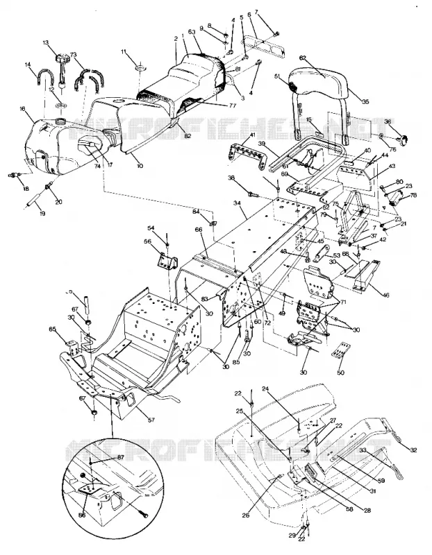 CHASSIS AND SIEGE TRAIL DELUXE (4919281928003A)