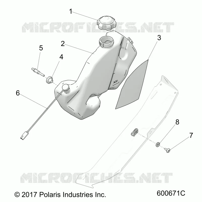 ENGINE, OIL BOTTLE ASM.