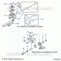 BRAKES, BRAKE LEVERS AND MAITRE CYLINDRES
