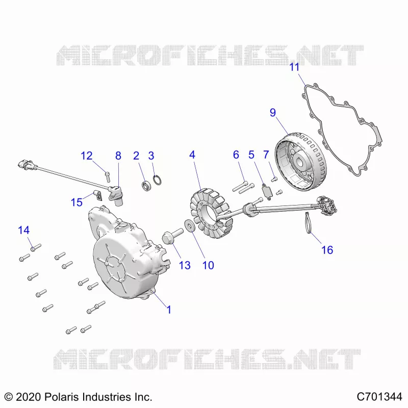 ENGINE, STATOR AND FLYROUE