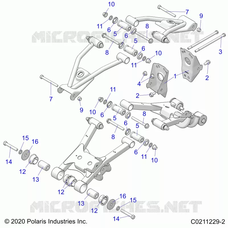 SUSPENSION ARRIERE CONTROL ARM, MOUNTING