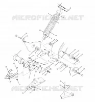 BRAS OSCILLANT WLD. / AMORTISSEUR ARRIERE ASSEMBLY 250 4x4 / W928127 (4922872287B013)