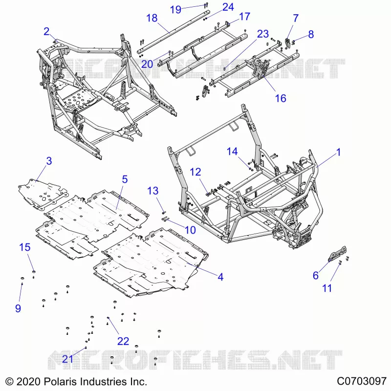 CHASSIS, MAIN FRAME AND SKID PLATES