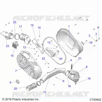 SYSTÃˆME DE TRANSMISSION, CLUTCH COVER AND DUCTING