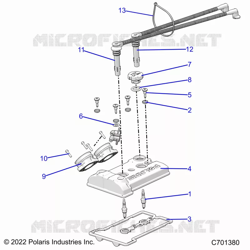 ENGINE, THROTTLE BODY AND COUVERCLE SOUPAPE